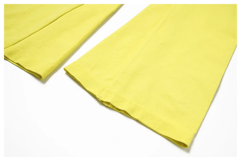 Ribbed Waist Flared Leggings