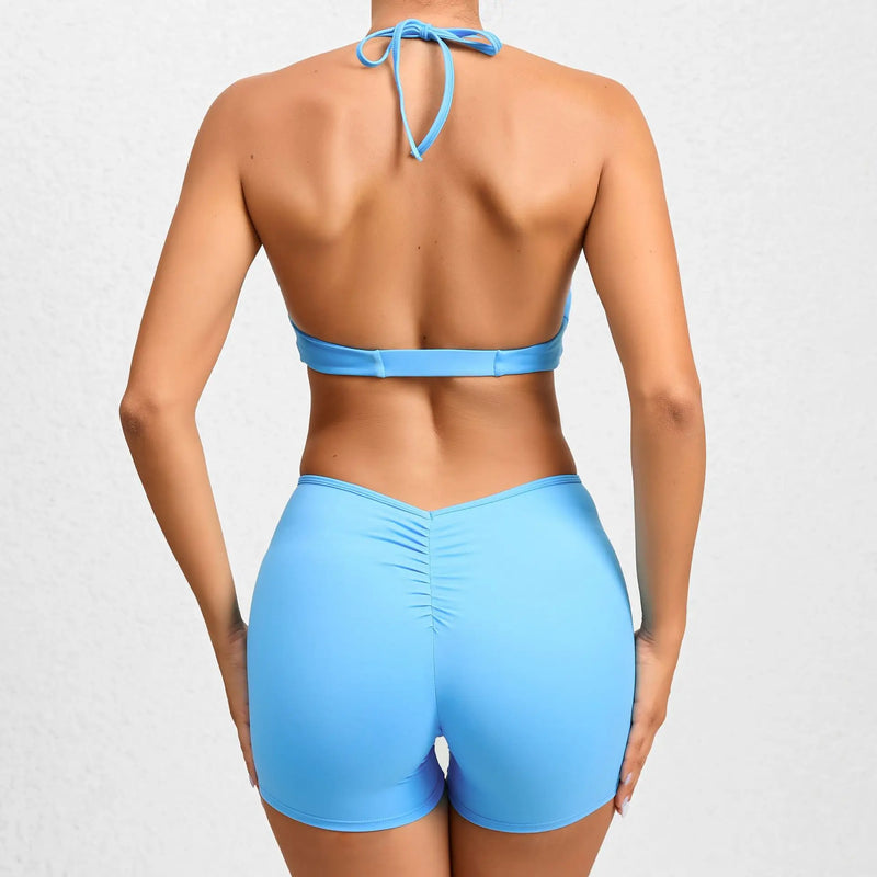 Backless Scrunch Gym Romper