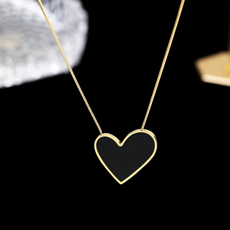 Bold Heart Pendant Necklace