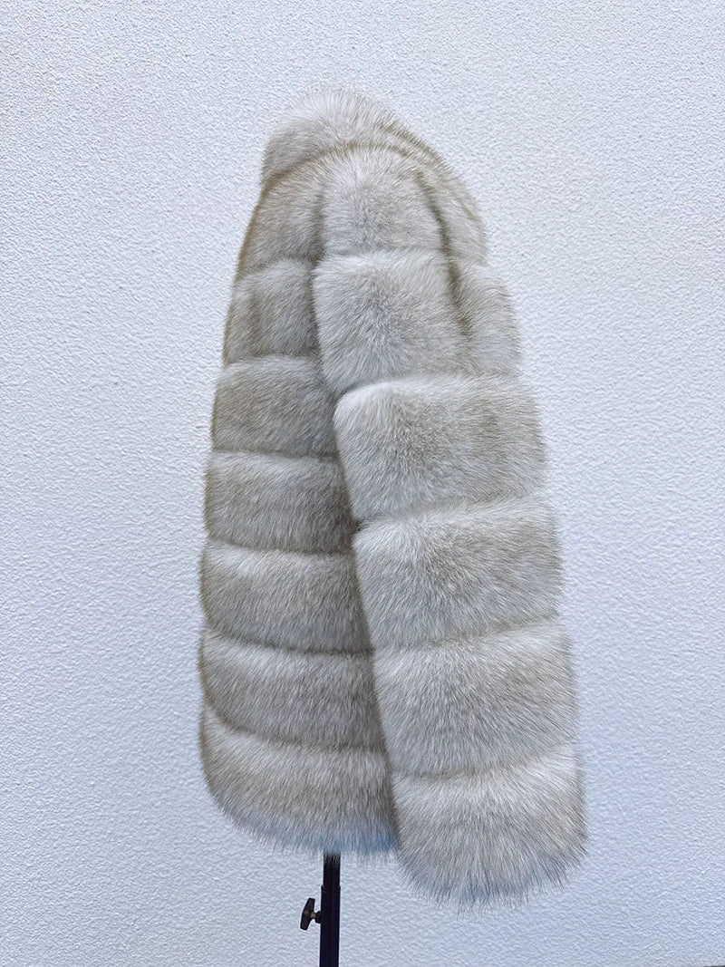 Luxe Puffer Fur Coat