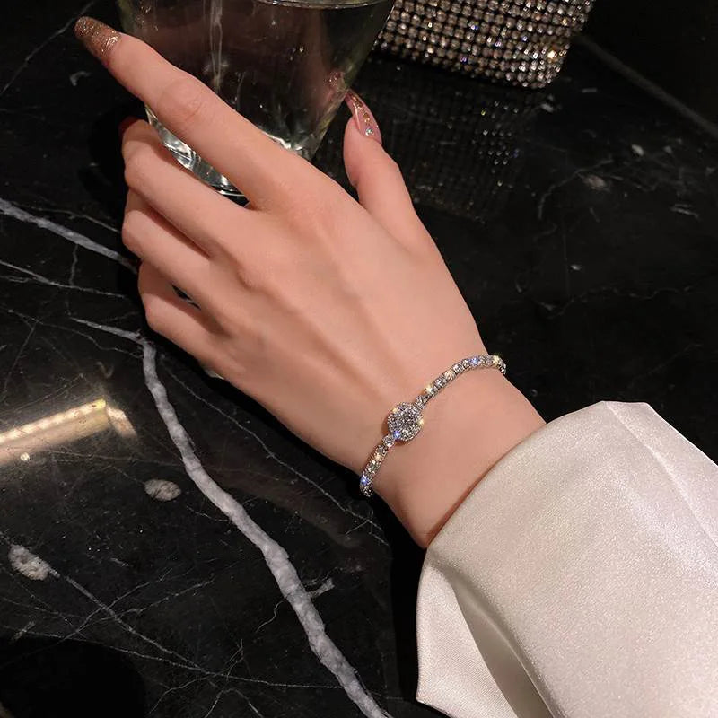 Elegant Crystal Tennis Bracelet