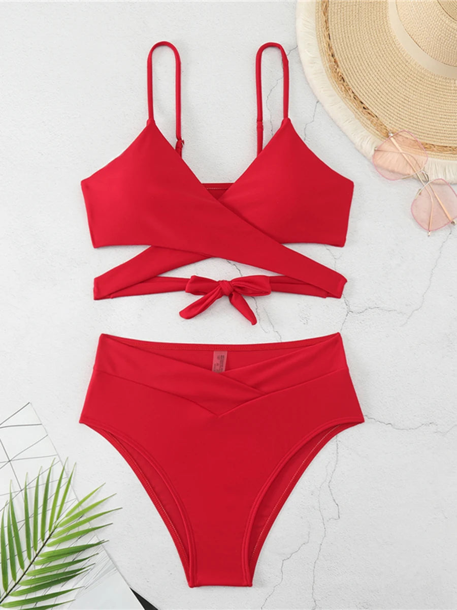 Cutout Wrap One-Piece Swimsuit