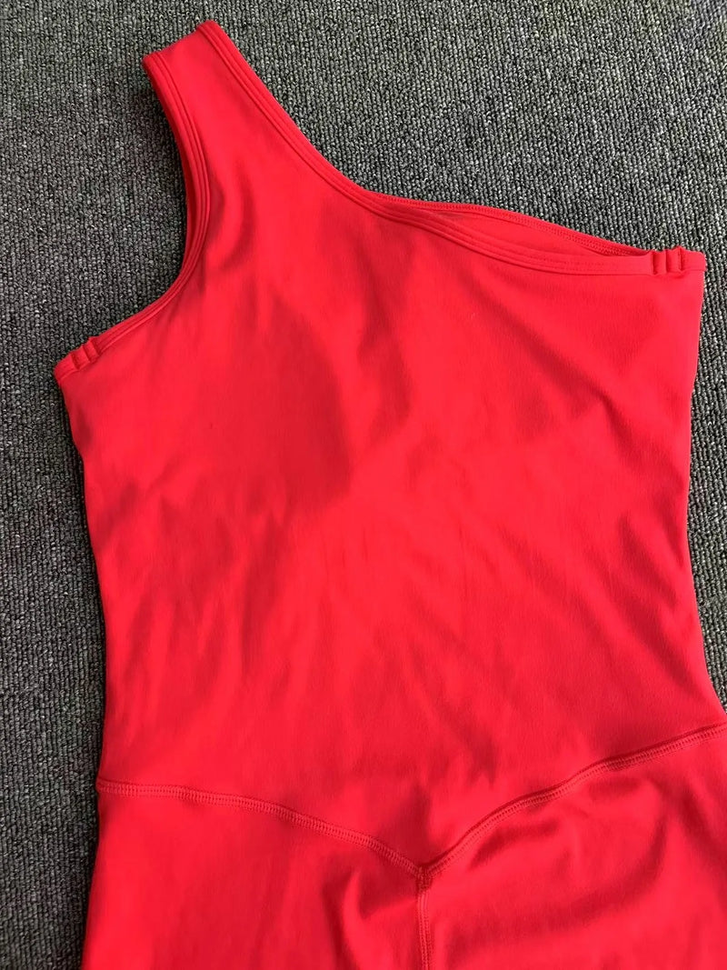 One-Shoulder Active Romper