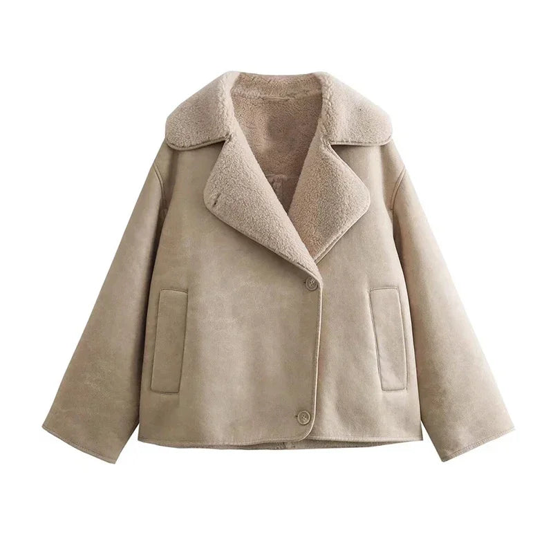 Oversized Faux Shearling Jacket