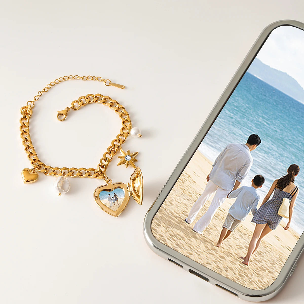 Heart Charm Bracelet