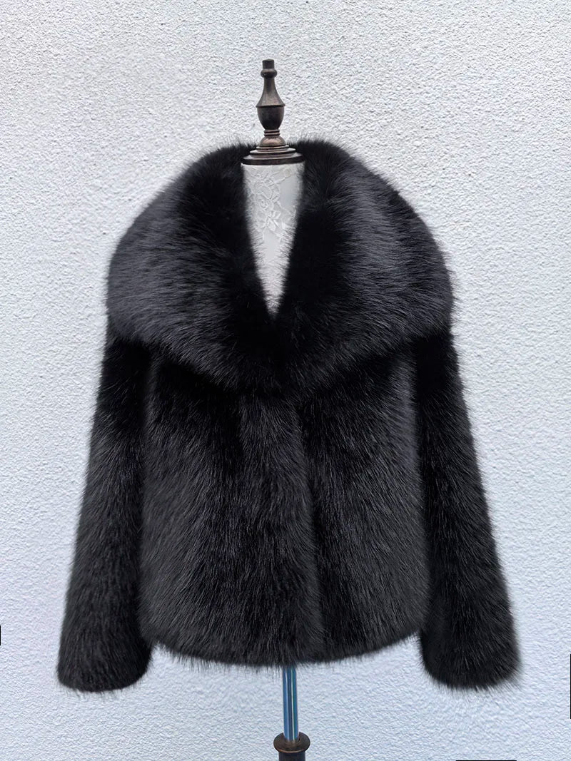 Espresso Luxe Fur Jacket