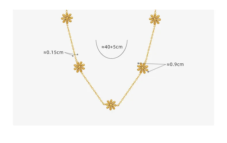 Dainty Daisy Pendant Necklace