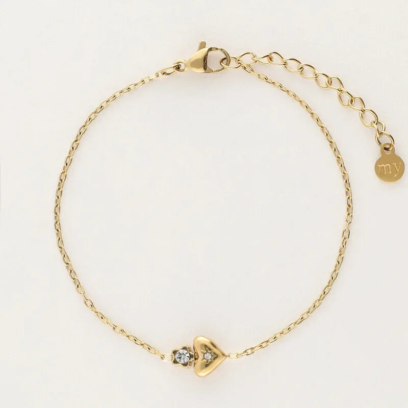Dainty Charm Chain Bracelet Set