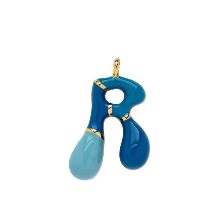 Gold Chain with Green Pendant Necklace