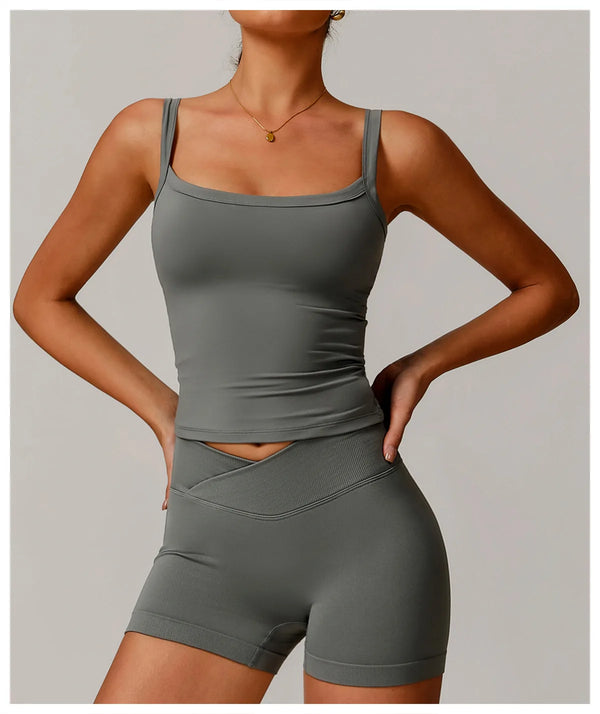 Square Neck Active Tank Top