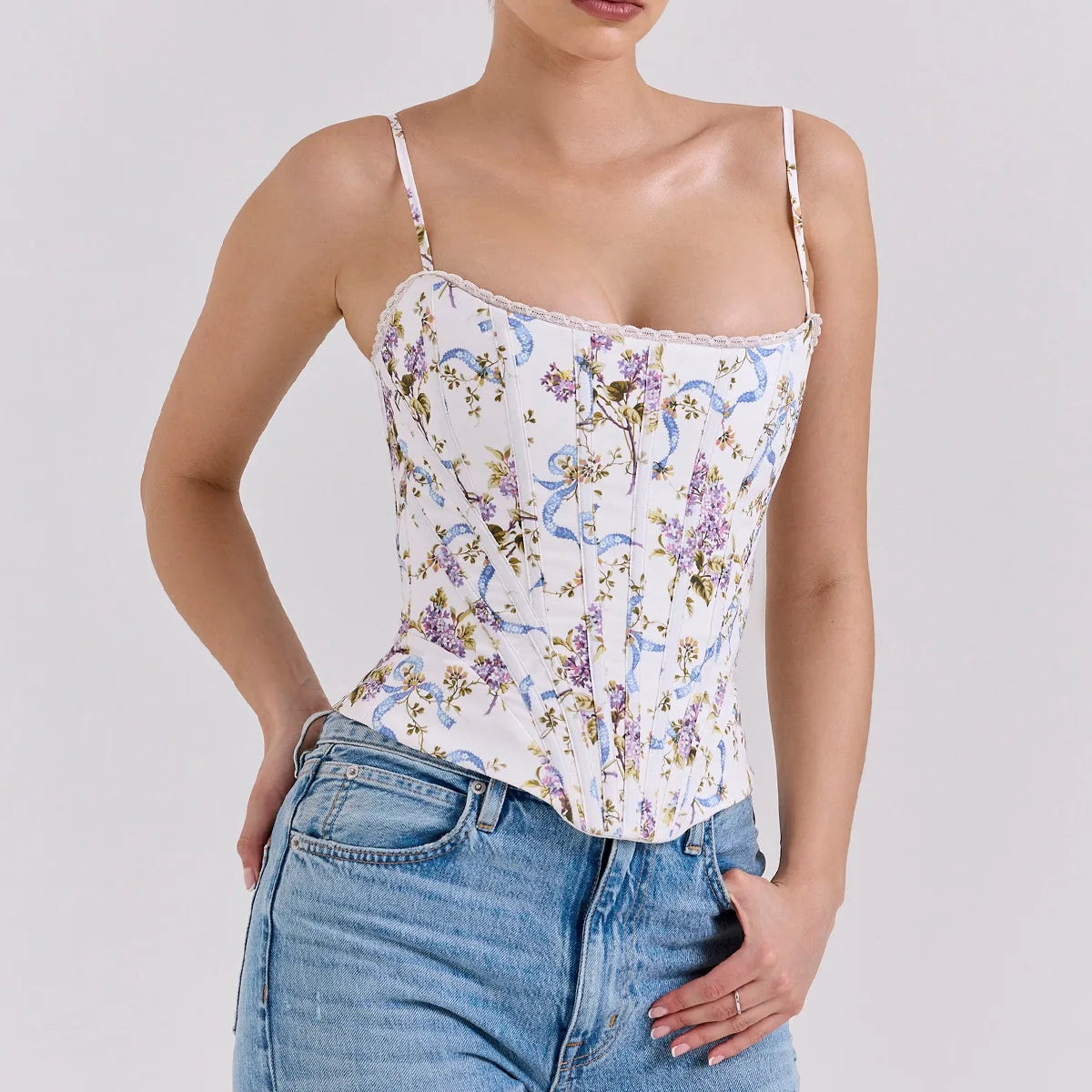 Floral Corset Top