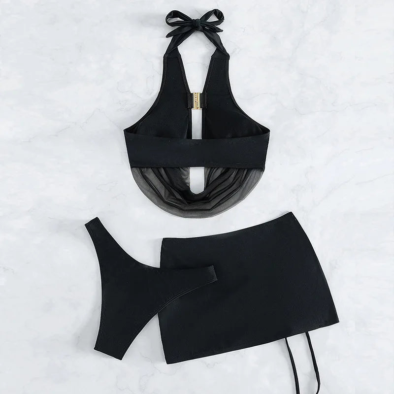 Crisscross Wrap Bikini Set