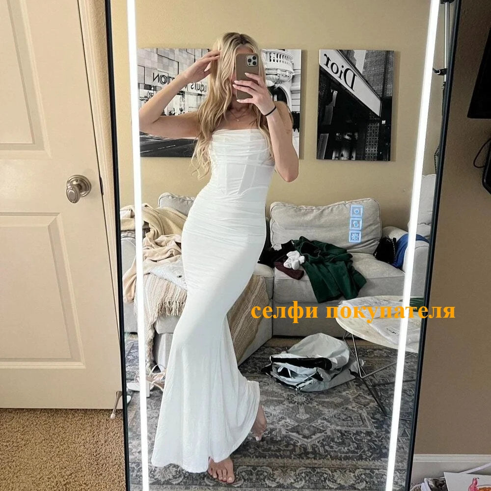 Elegant Fitted Spaghetti Strap Maxi Dress