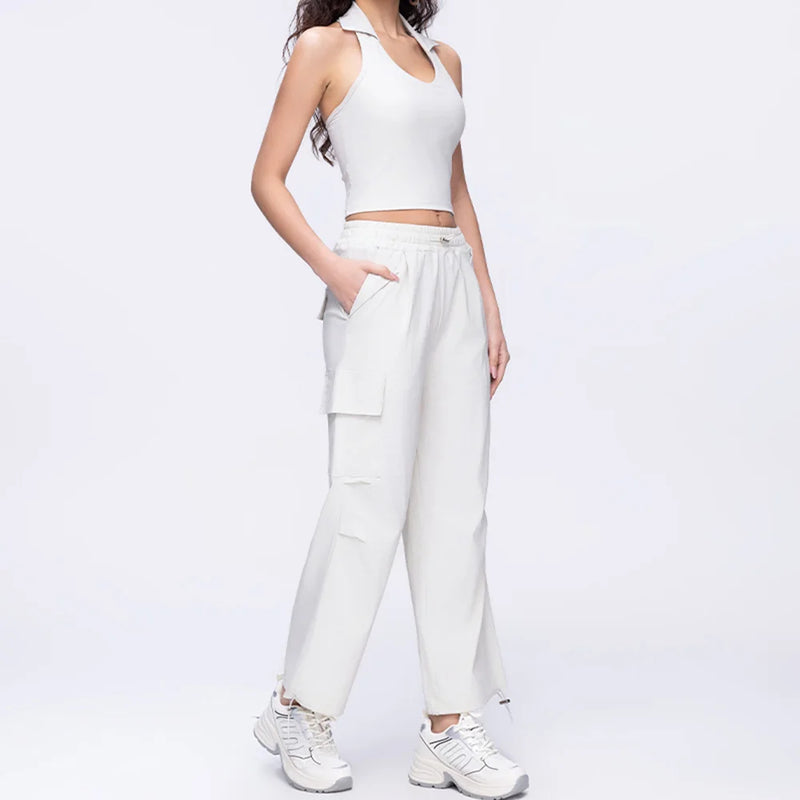 Polo Halter & Cargo Pants Set