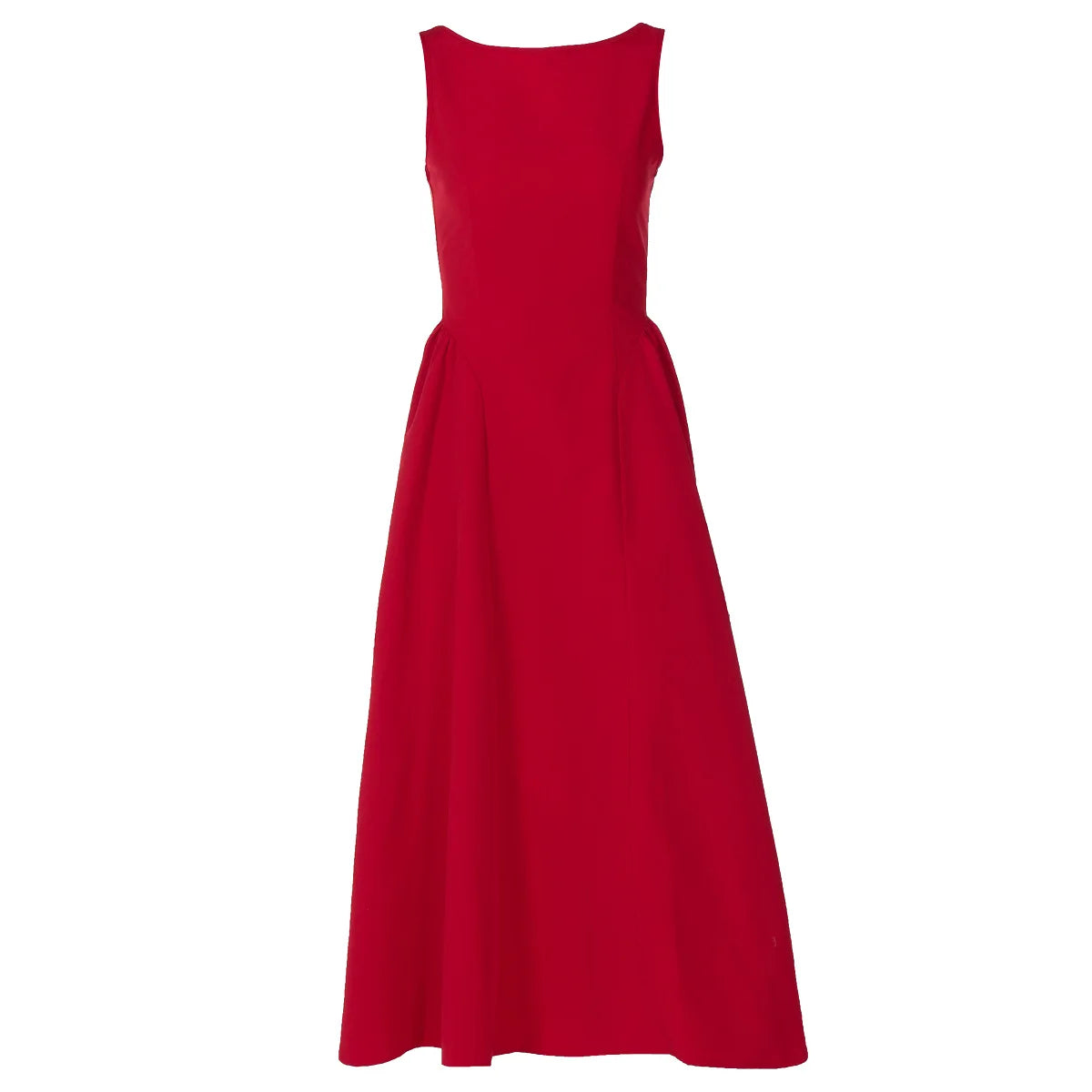Sleeveless A-Line Midi Dress