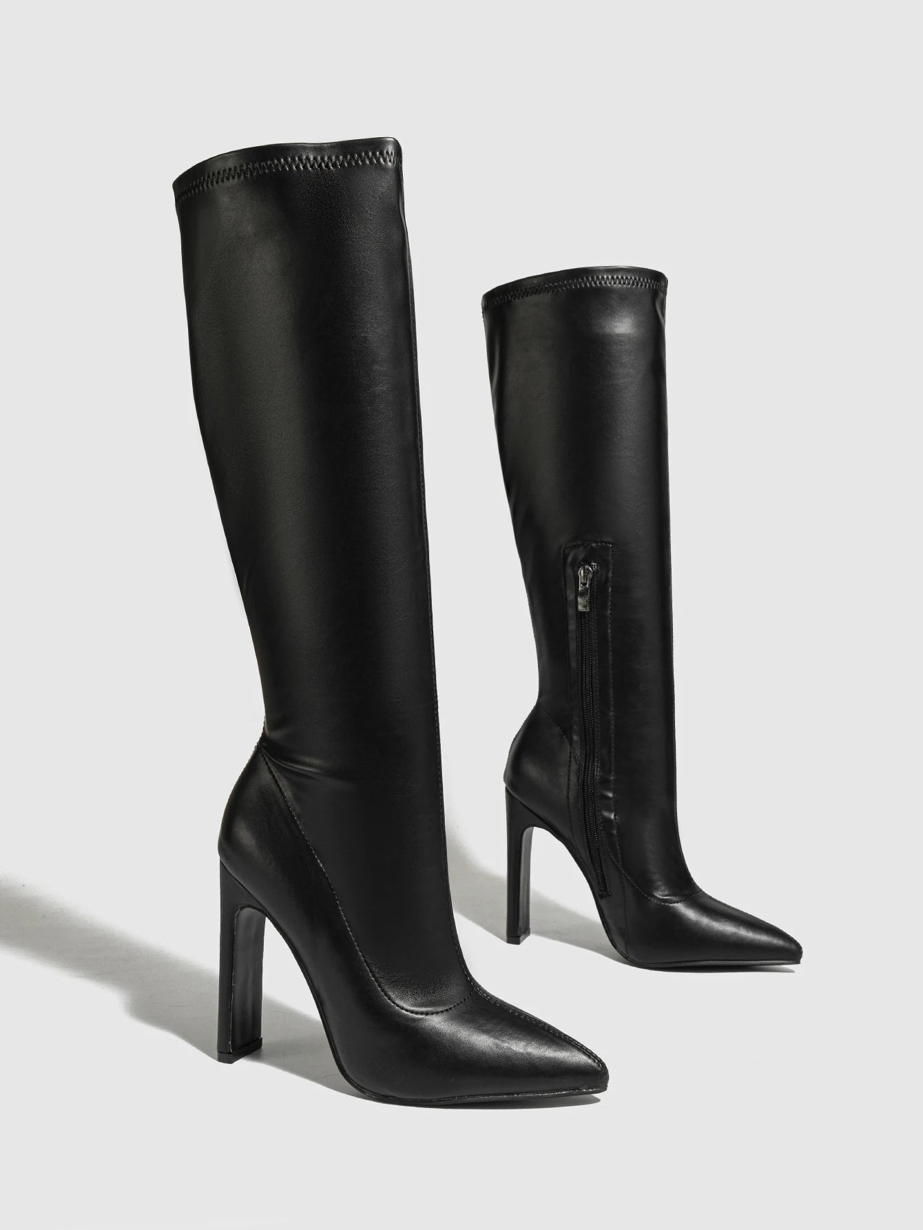 Mocha Luxe Pointed-Toe Boots
