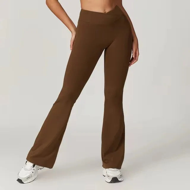 V-Waist Flare Pants