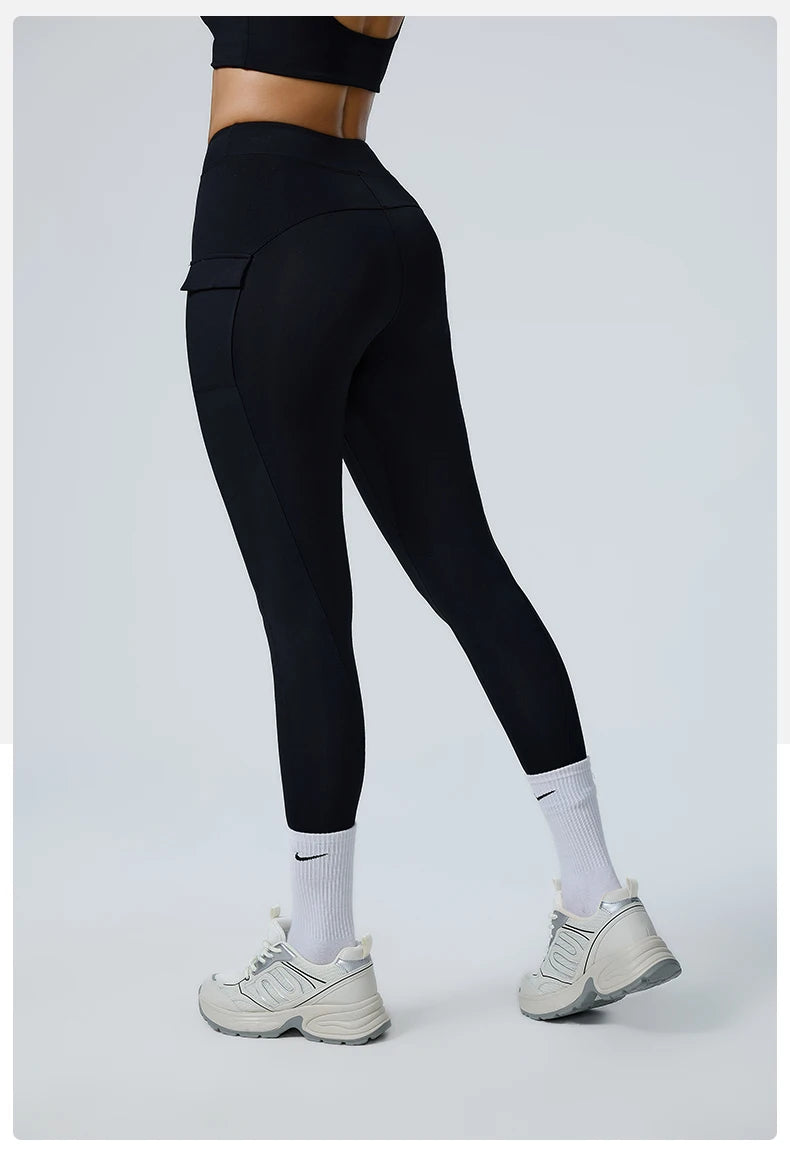 High-Waisted Cargo Workout Leggings