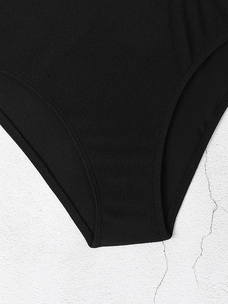 Asymmetrical One-Piece with Chain Detail