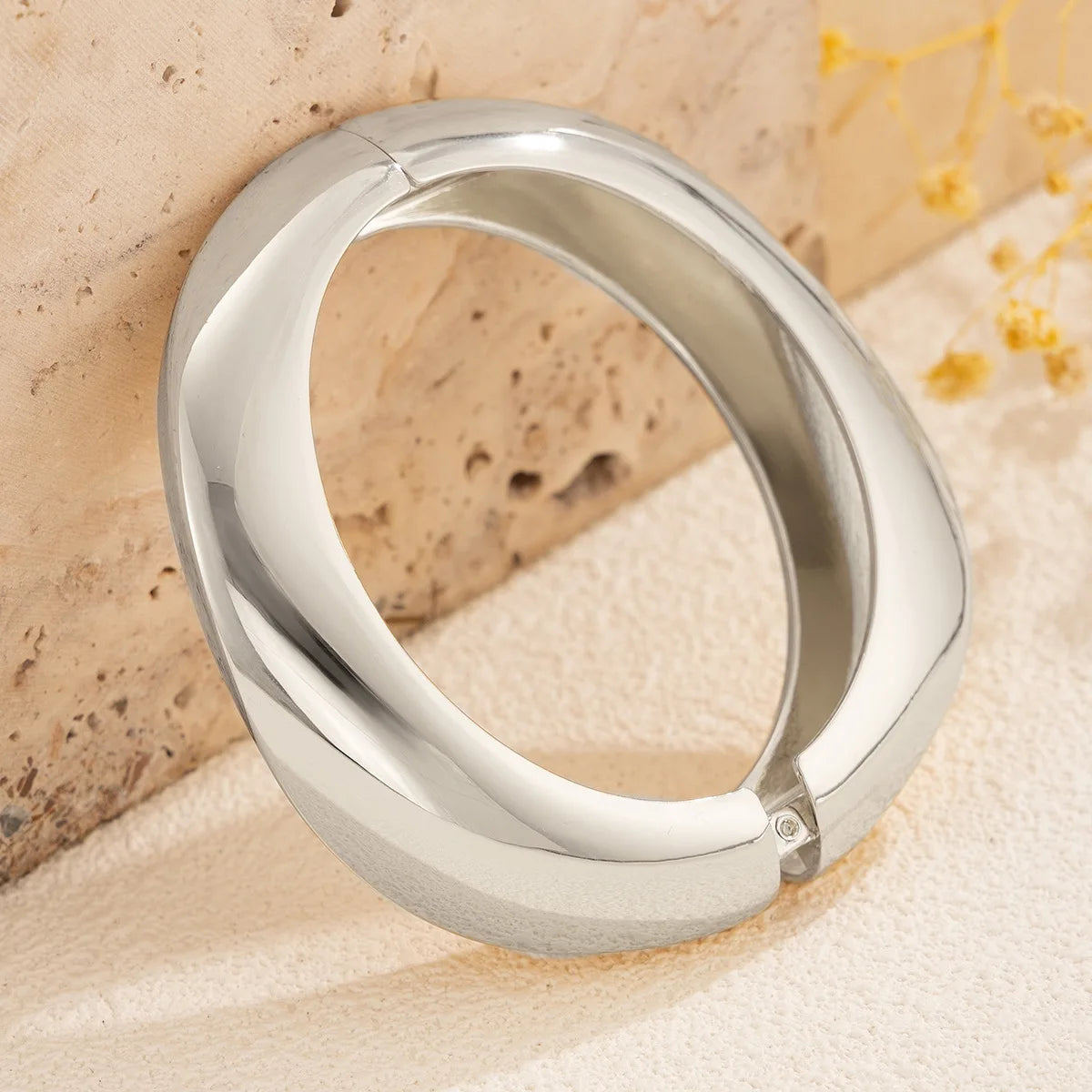 Bold Sculptural Bracelet & Ring Set