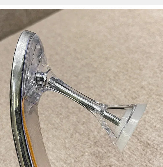 Crystal Bow Slip-On Heels