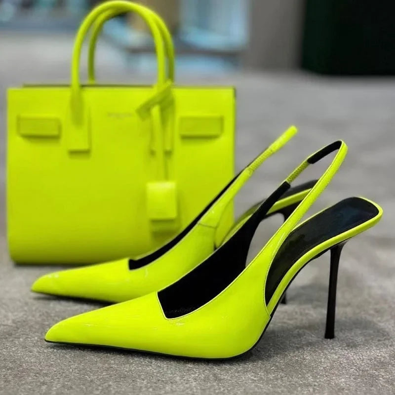 Sleek Slingback Stiletto Heels