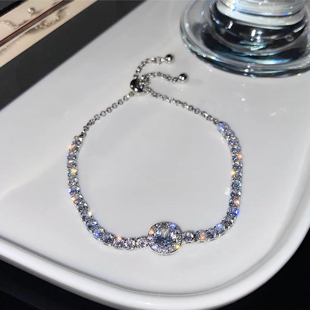 Elegant Crystal Tennis Bracelet