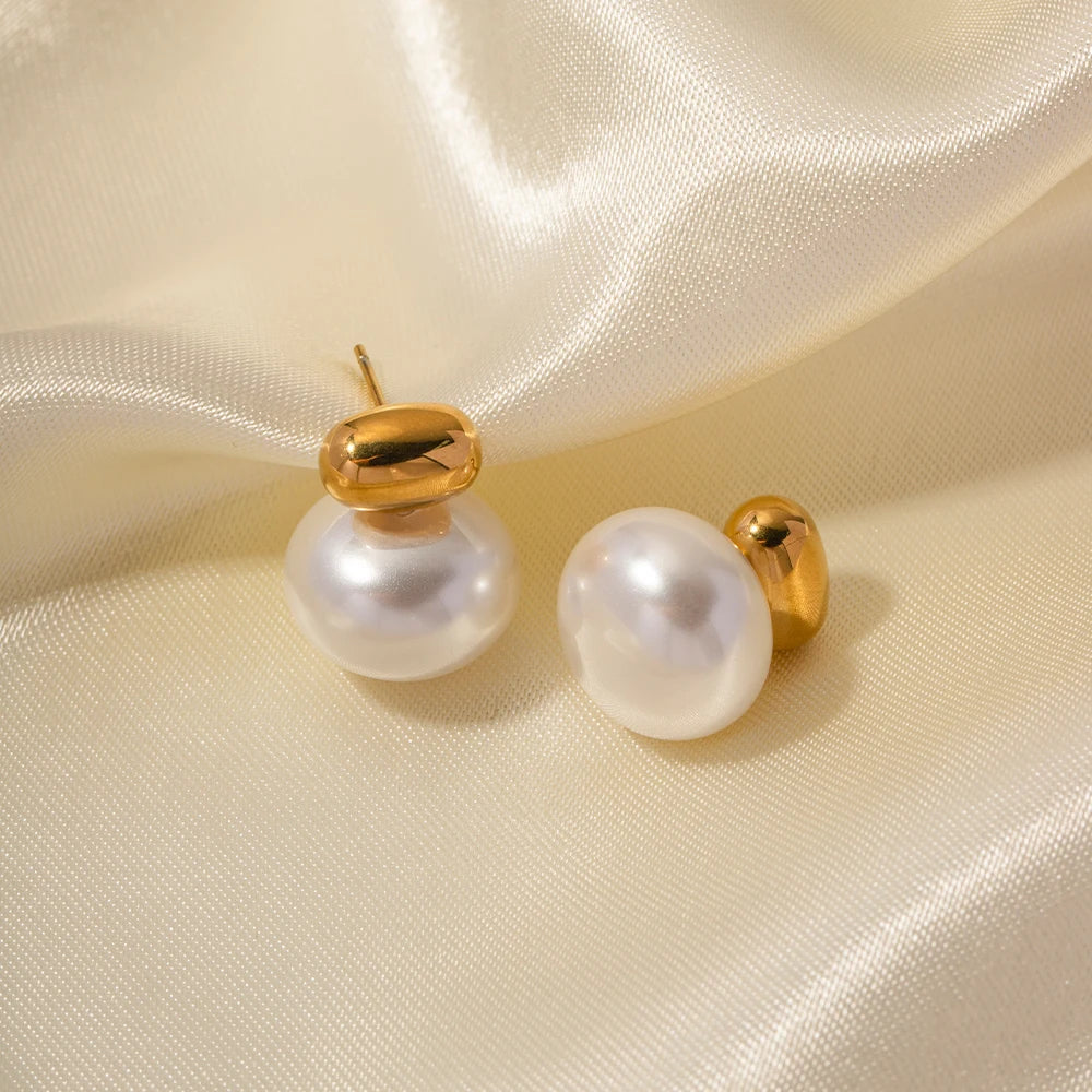 Classic Pearl Stud Earrings