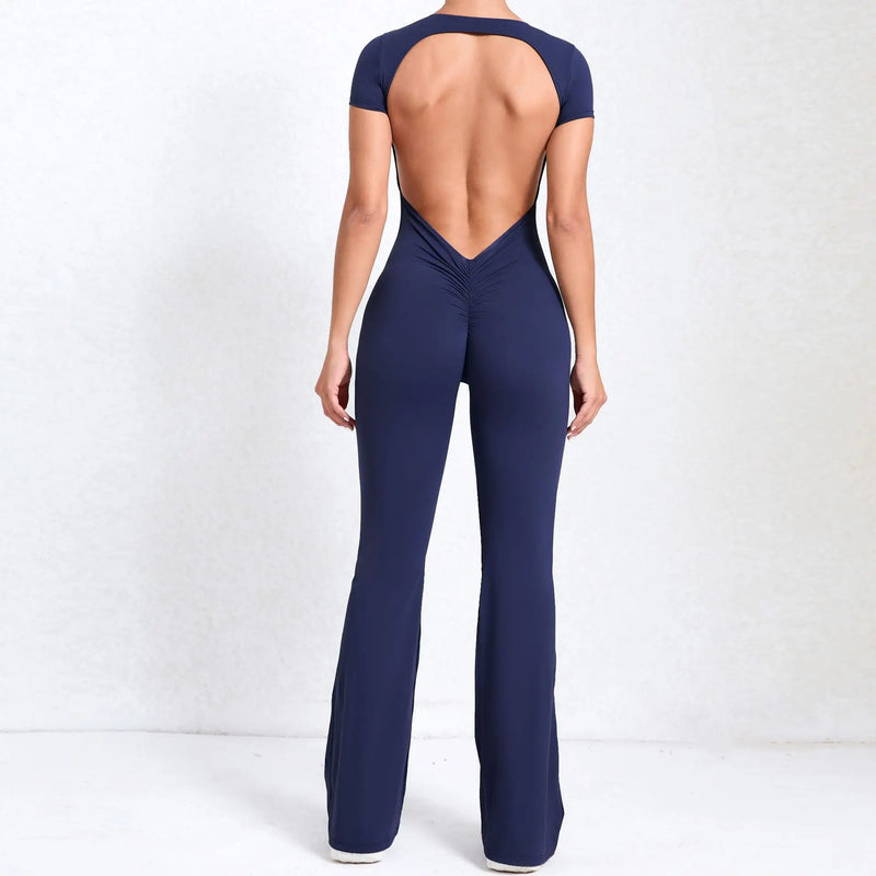 Flared Workout Jumpsuit