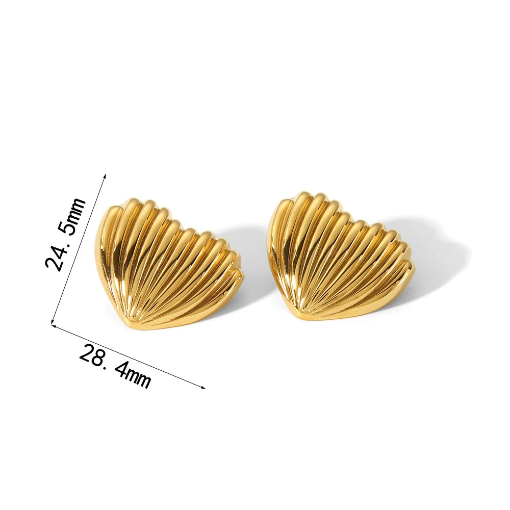 Retro Sculpted Statement Earrings