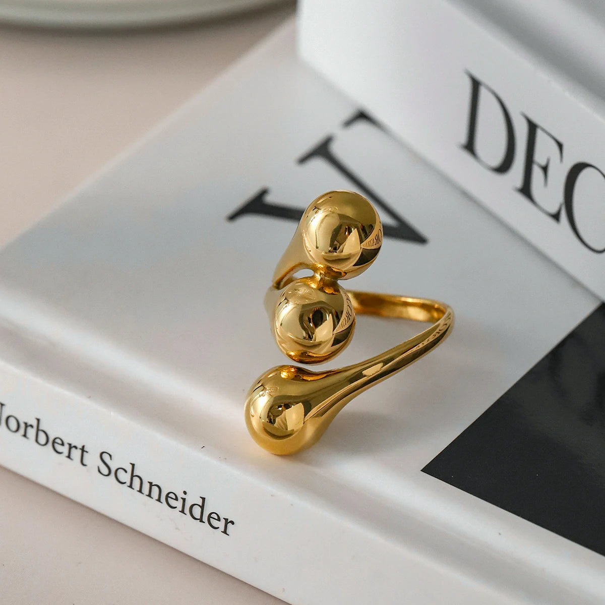 Iconic Motif Statement Ring Set