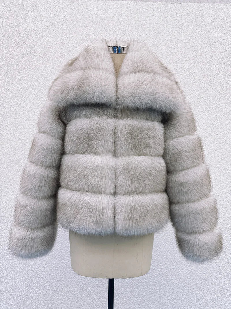 Luxe Tiered Fur Jacket
