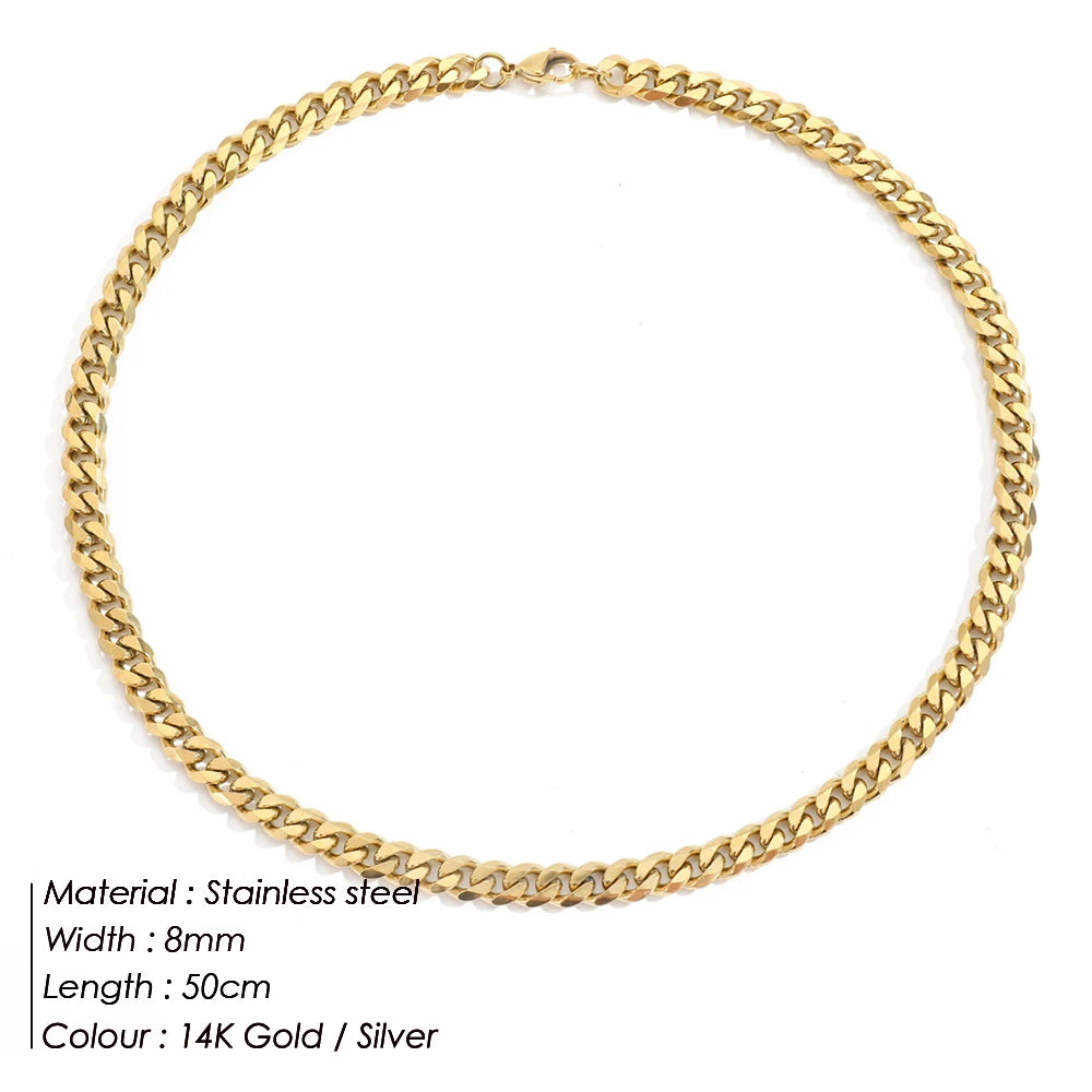 Classic Curb Chain Necklace