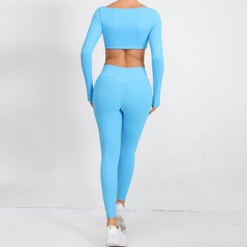 Seamless Long Sleeve Workout Set