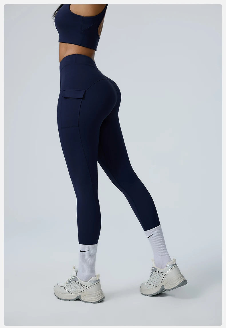 High-Waisted Cargo Workout Leggings