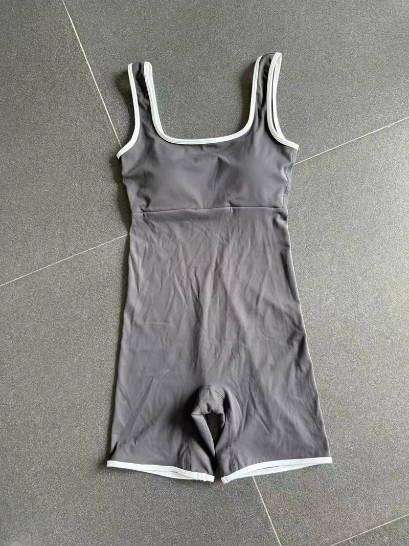Square Neck Active Romper