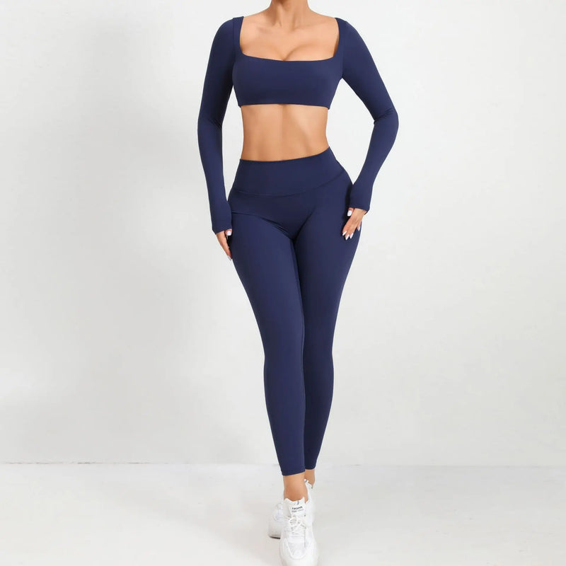 Seamless Long Sleeve Workout Set