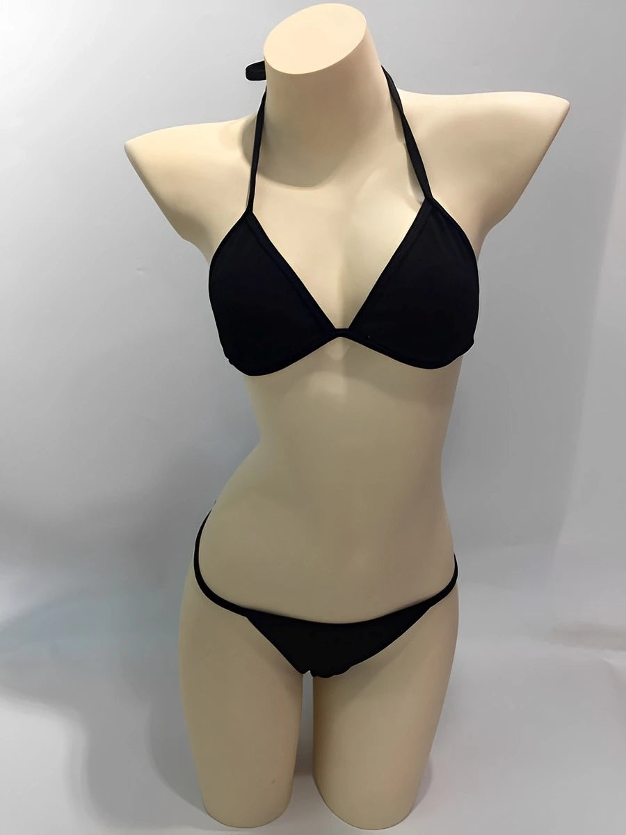 Tie Front Bikini Set with Matching Cover-Up Skirt