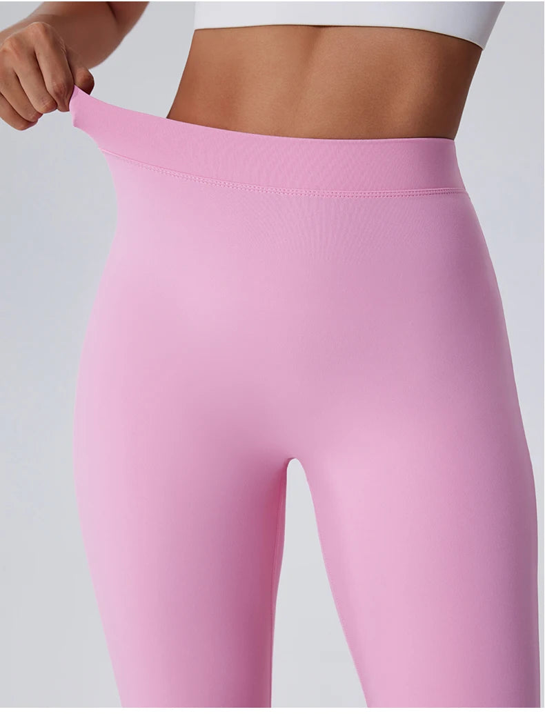 High-Waisted Flared Yoga Leggings
