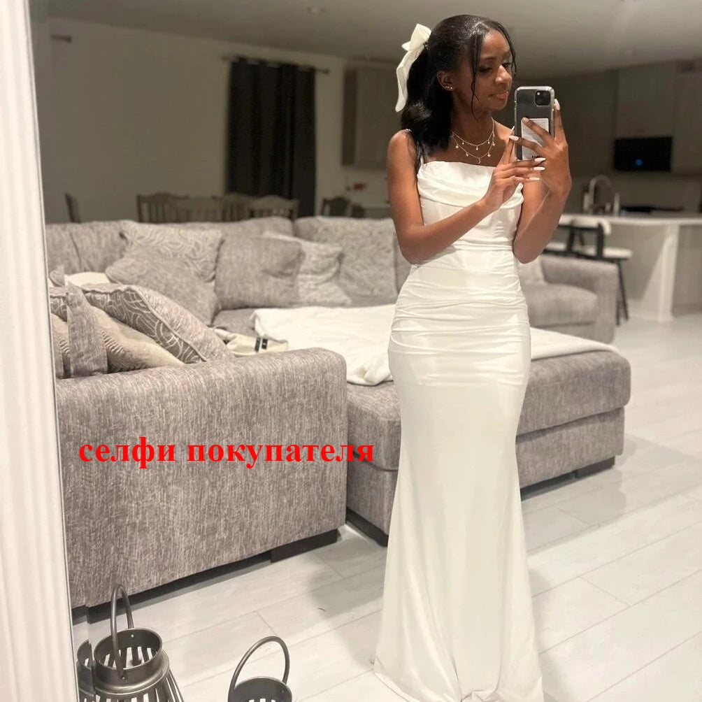 Elegant Fitted Spaghetti Strap Maxi Dress