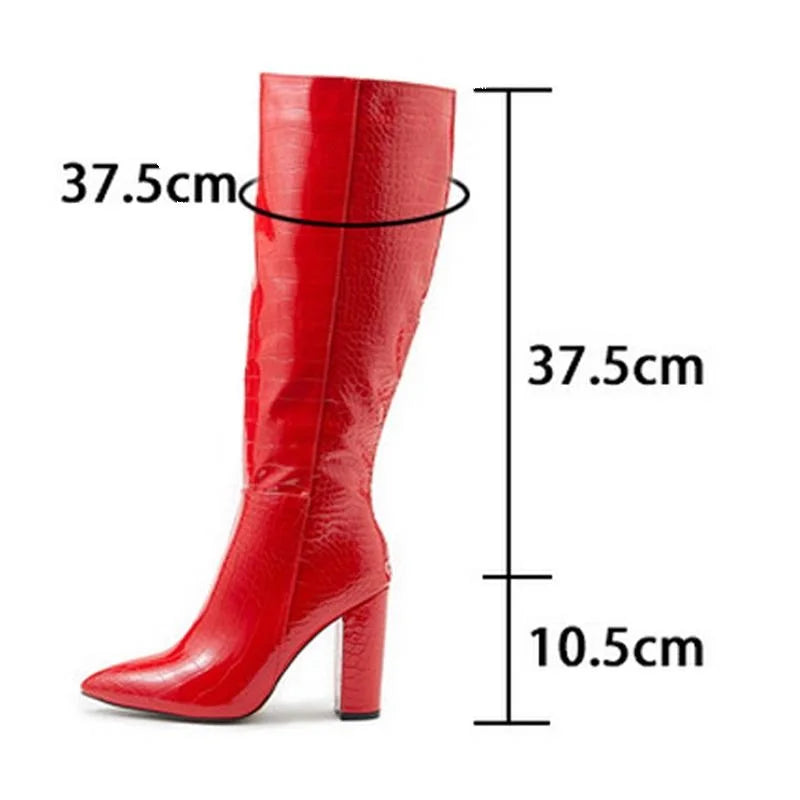 Pointed Toe High Heel Sock Boot