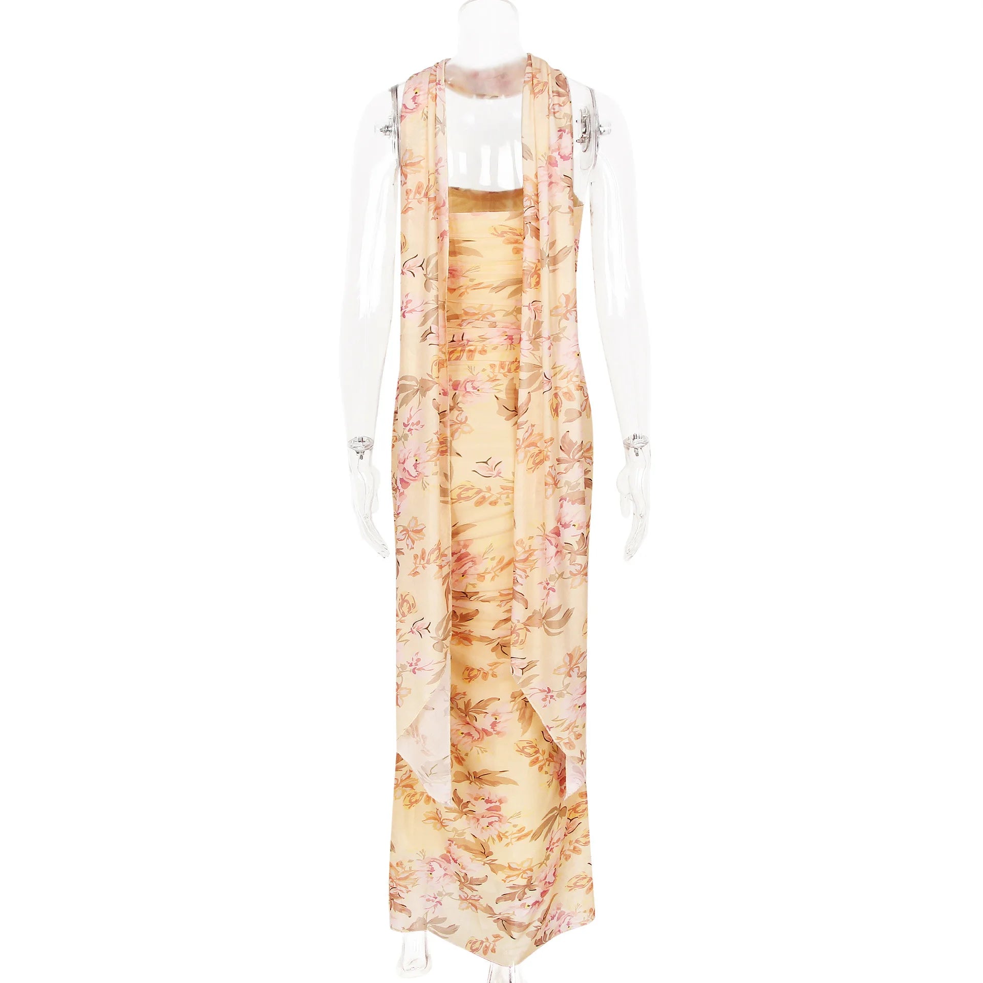 Strapless Bodycon Maxi Dress