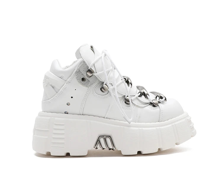 Gothic Platform Metal Sneakers