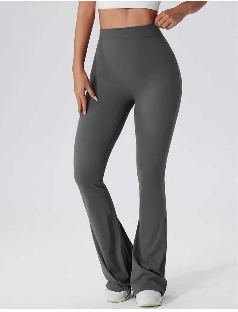 High-Waisted Flared Yoga Leggings