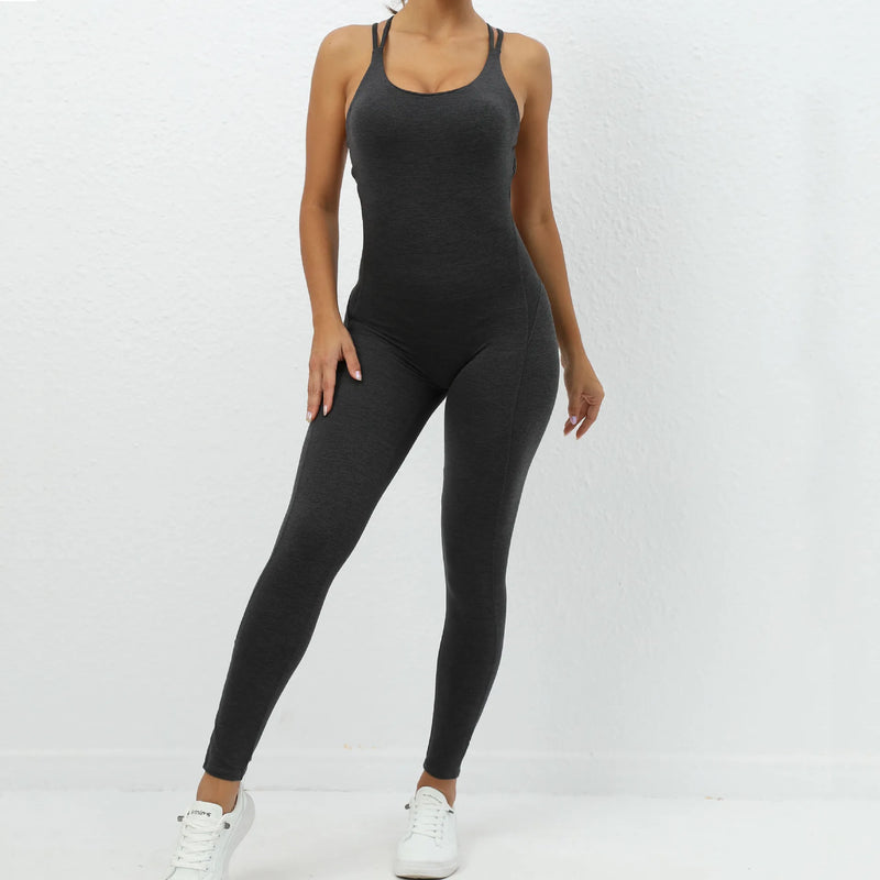 Seamless One-Piece Workout Jumpsuit