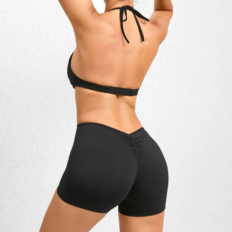 Backless Scrunch Gym Romper