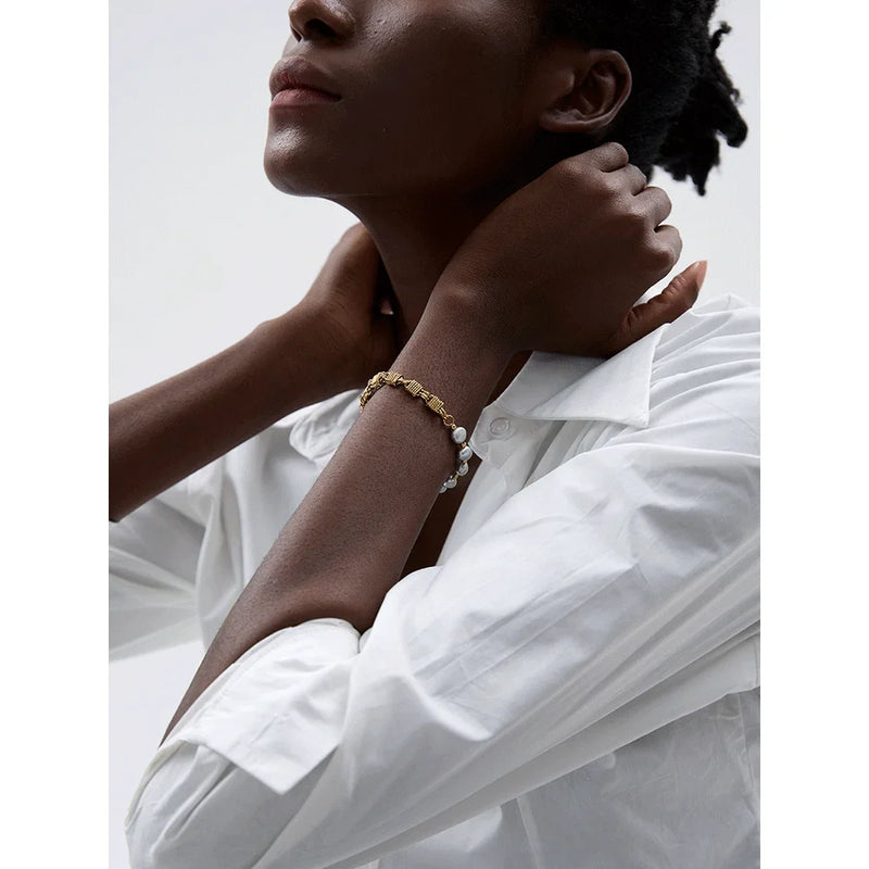 Pearl Grey Beads Bracelet