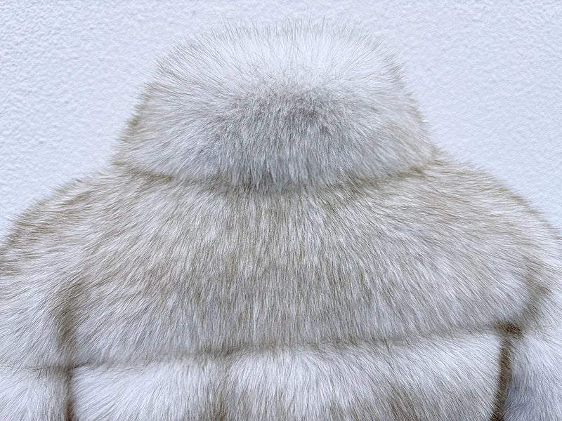 Luxe Puffer Fur Coat