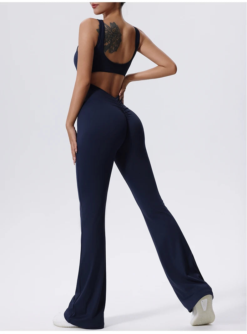 Flared Backless Suit