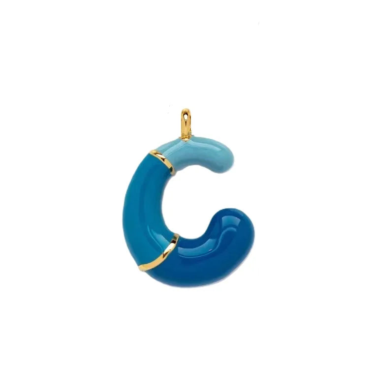 Gold Chain with Green Pendant Necklace
